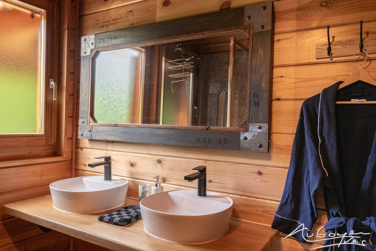 Chalet La Calougeotte, Jardin, Spa Et Sauna Prives Le Menil Экстерьер фото